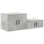 vidaXL Úložná skrinka 2 pcs Betónová šedá 103 x 41 x 40 cm – Obrázok 5