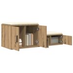 vidaXL Úložný kabinet Artisan Oak 103x41x40 cm Zložené drevo – Obrázok 3