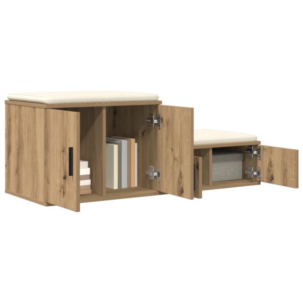 vidaXL Úložný kabinet Artisan Oak 103x41x40 cm Zložené drevo – Obrázok 3