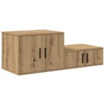 vidaXL Úložný kabinet Artisan Oak 103x41x40 cm Zložené drevo – Obrázok 5