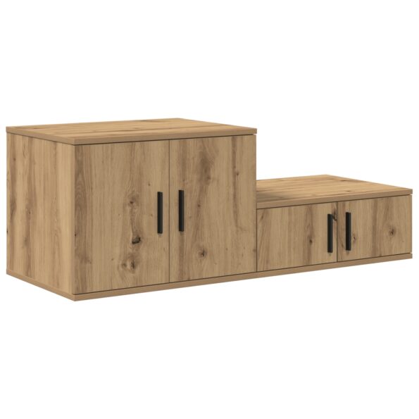 vidaXL Úložný kabinet Artisan Oak 103x41x40 cm Zložené drevo – Obrázok 5