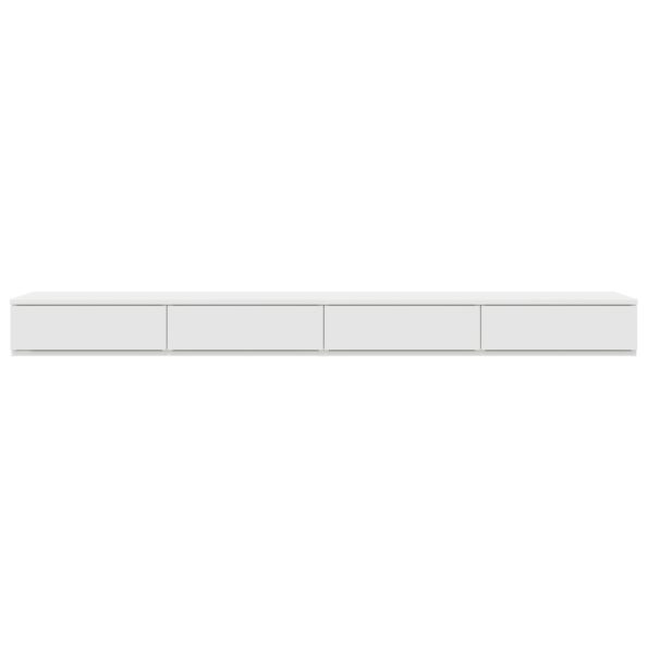 vidaXL Postele Šuplíky Biela 200x36,5x16,5 cm Drevovláknitá doska – Obrázok 6