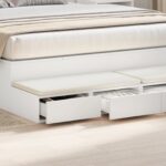 vidaXL Zásuvky pod posteľ Biela 140 x 36,5 x 16,5 cm Kompozitné drevo – Obrázok 4
