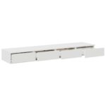 vidaXL Zásuvky pod posteľ Biela 140 x 36,5 x 16,5 cm Kompozitné drevo – Obrázok 5