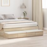 vidaXL Nočný stolík Sonoma Dub 140x36,5x16,5 cm Kompozitné drevo