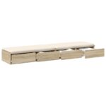 vidaXL Nočný stolík Sonoma Dub 140x36,5x16,5 cm Kompozitné drevo – Obrázok 3