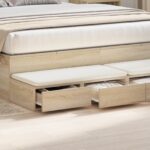 vidaXL Nočný stolík Sonoma Dub 140x36,5x16,5 cm Kompozitné drevo – Obrázok 4