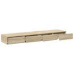 vidaXL Nočný stolík Sonoma Dub 140x36,5x16,5 cm Kompozitné drevo – Obrázok 5