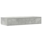 vidaXL Zásuvky pod posteľ Šedý betón 75x36,5x16,5 cm z inžinierskeho dreva – Obrázok 8