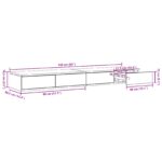 vidaXL Zásuvky pod posteľ Dymený dub 160x36,5x16,5 cm Kompozitné drevo – Obrázok 11