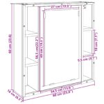 vidaXL kúpeľňový vanity unit Svetlý dub Drevotriesková doska Stredná – Obrázok 12