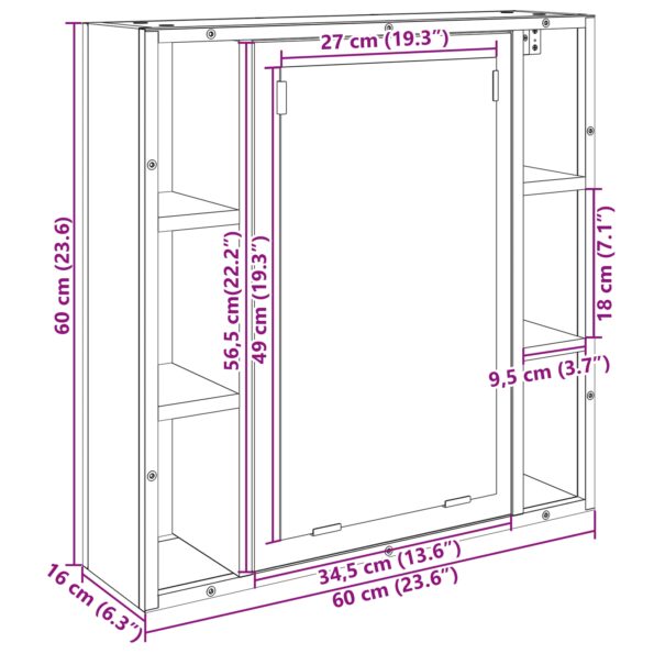 vidaXL kúpeľňový vanity unit Svetlý dub Drevotriesková doska Stredná – Obrázok 12