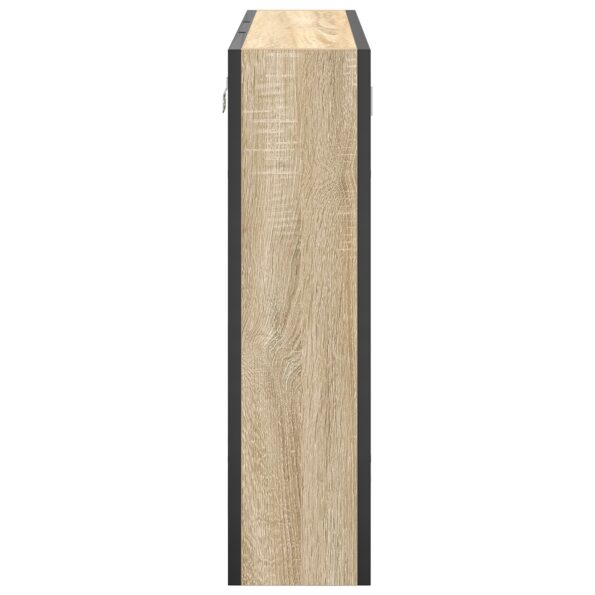 vidaXL kúpeľňový vanity unit Svetlý dub Drevotriesková doska Stredná – Obrázok 7