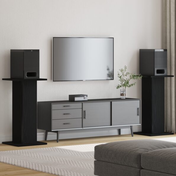 868055_1.jpg vidaXL Repro stojany 2 ks Čierny dub 30x30x60 cm Drevovláknina – Obrázok 1