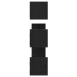 vidaXL Nástenné police 3 ks, čierne dub 80x18x18 cm, kompozitné drevo – Obrázok 6