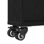 vidaXL Úzky úložný vozík Čierny dub 48 x 13 x 68 cm – Obrázok 7
