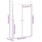vidaXL Dvere do vonkajšej kuchyne 2 ks 50x9x82 cm Solid Wood Pine – Obrázok 10