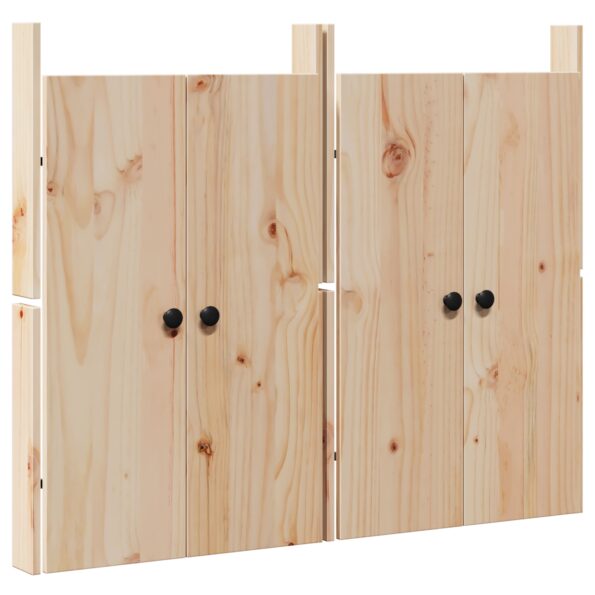 vidaXL Dvere do vonkajšej kuchyne 2 ks 50x9x82 cm Solid Wood Pine – Obrázok 2