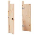 vidaXL Dvere do vonkajšej kuchyne 2 ks 50x9x82 cm Solid Wood Pine – Obrázok 4