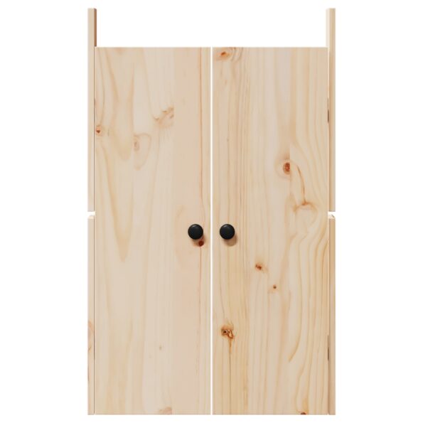 vidaXL Dvere do vonkajšej kuchyne 2 ks 50x9x82 cm Solid Wood Pine – Obrázok 6