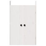vidaXL Dvere do vonkajšej kuchyne Biele 50x9x82 cm Masívne boravicové drevo – Obrázok 5