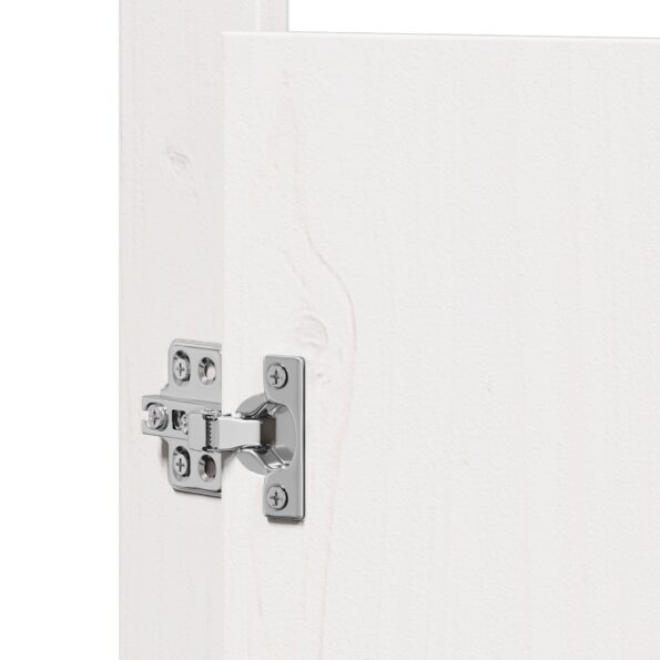 vidaXL Dvere do vonkajšej kuchyne Biele 50x9x82 cm Masívne boravicové drevo – Obrázok 8