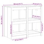 vidaXL Záhradný kuchynský kabinet 106x55x92 cm z masívneho borovicového dreva – Obrázok 9