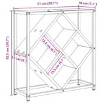 vidaXL Stojany na víno Šedý Sonoma Drevotriesková doska Malý Obdĺžnikový – Obrázok 10