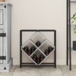 vidaXL Stojany na víno Šedý Sonoma Drevotriesková doska Malý Obdĺžnikový – Obrázok 4