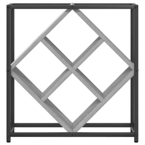 vidaXL Stojany na víno Šedý Sonoma Drevotriesková doska Malý Obdĺžnikový – Obrázok 6