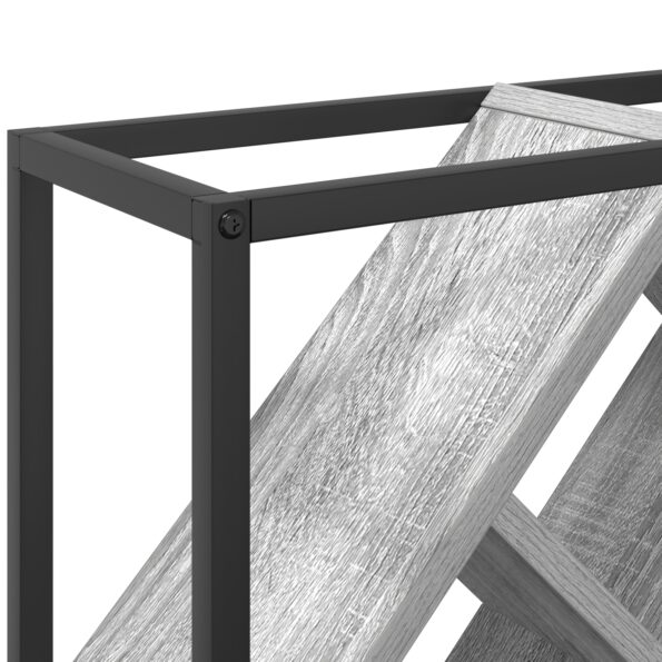 vidaXL Stojany na víno Šedý Sonoma Drevotriesková doska Malý Obdĺžnikový – Obrázok 8