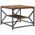 vidaXL Konferenčný stolík Staré drevo 51 x 50 x 40 cm – Obrázok 2