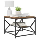 vidaXL Konferenčný stolík Staré drevo 51 x 50 x 40 cm – Obrázok 3
