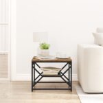 vidaXL Konferenčný stolík Staré drevo 51 x 50 x 40 cm – Obrázok 4