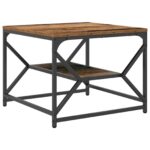vidaXL Konferenčný stolík Staré drevo 51 x 50 x 40 cm – Obrázok 5