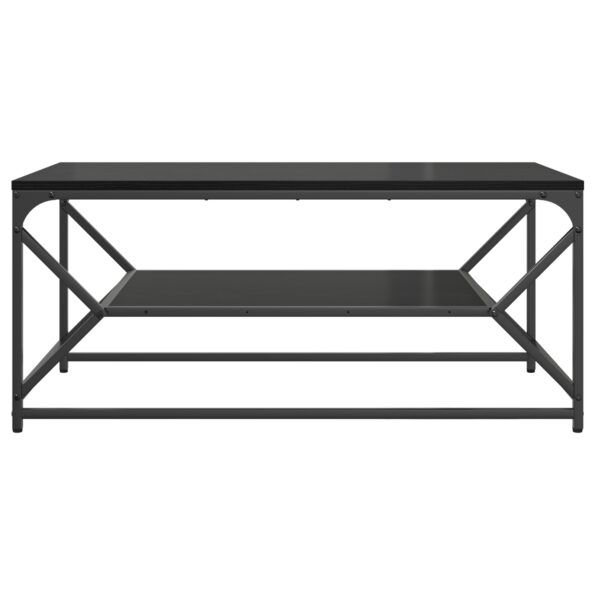 vidaXL konferenčný stolík s policou Čierny dub 90x50x40 cm z inžinierstva dreva – Obrázok 5