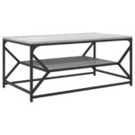 vidaXL Konferenčný stolík Sivý Sonoma 90 x 50 x 40 cm – Obrázok 2