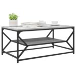 vidaXL Konferenčný stolík Sivý Sonoma 90 x 50 x 40 cm – Obrázok 3