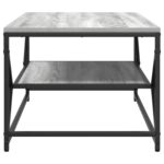 vidaXL Konferenčný stolík Sivý Sonoma 90 x 50 x 40 cm – Obrázok 6