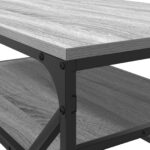 vidaXL Konferenčný stolík Sivý Sonoma 90 x 50 x 40 cm – Obrázok 8