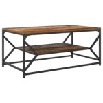 vidaXL Konferenčný stolík Staré drevo 90 x 50 x 40 cm – Obrázok 7