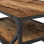 vidaXL Konferenčný stolík Staré drevo 90 x 50 x 40 cm – Obrázok 8