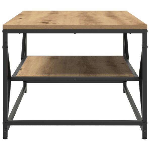 vidaXL Konferenčný stolík s poličkou, remeselný dub, 90x50x40 cm, kompozitné drevo – Obrázok 6