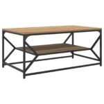 vidaXL Konferenčný stolík s poličkou, remeselný dub, 90x50x40 cm, kompozitné drevo – Obrázok 7