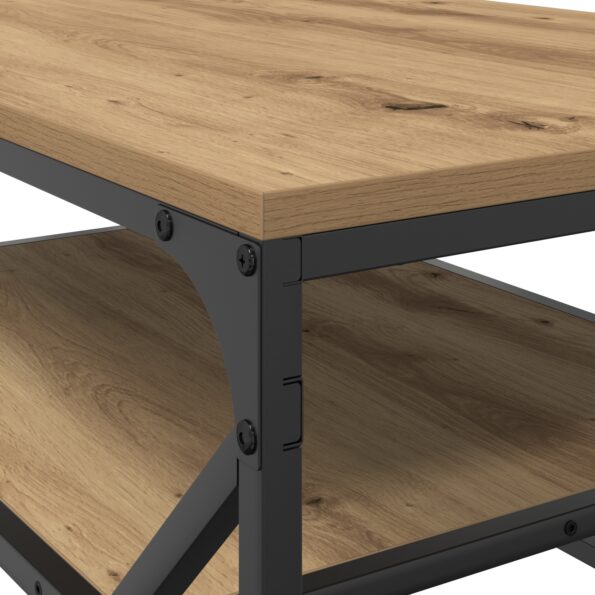 vidaXL Konferenčný stolík s poličkou, remeselný dub, 90x50x40 cm, kompozitné drevo – Obrázok 8