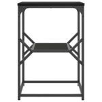 vidaXL Bočný stolík Čierny Dub 41x40x60 cm Drevovláknitá doska – Obrázok 5