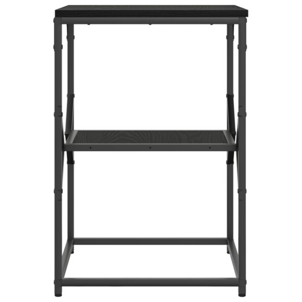 vidaXL Bočný stolík Čierny Dub 41x40x60 cm Drevovláknitá doska – Obrázok 6