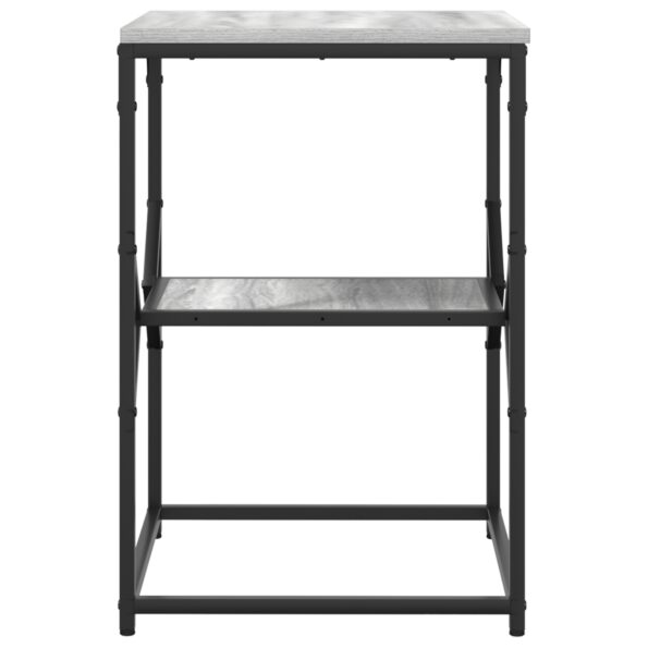 vidaXL Grey Sonoma Kompozitné drevo Kompaktný Nočný stolík Obdĺžnikový – Obrázok 7