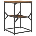 vidaXL Bočný stôl Staré drevo 41 x 40 x 60 cm Inžinierske drevo a oceľ – Obrázok 5