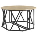 vidaXL Konferenčný stolík Sonoma dub 80 x 80 x 42 cm – Obrázok 5